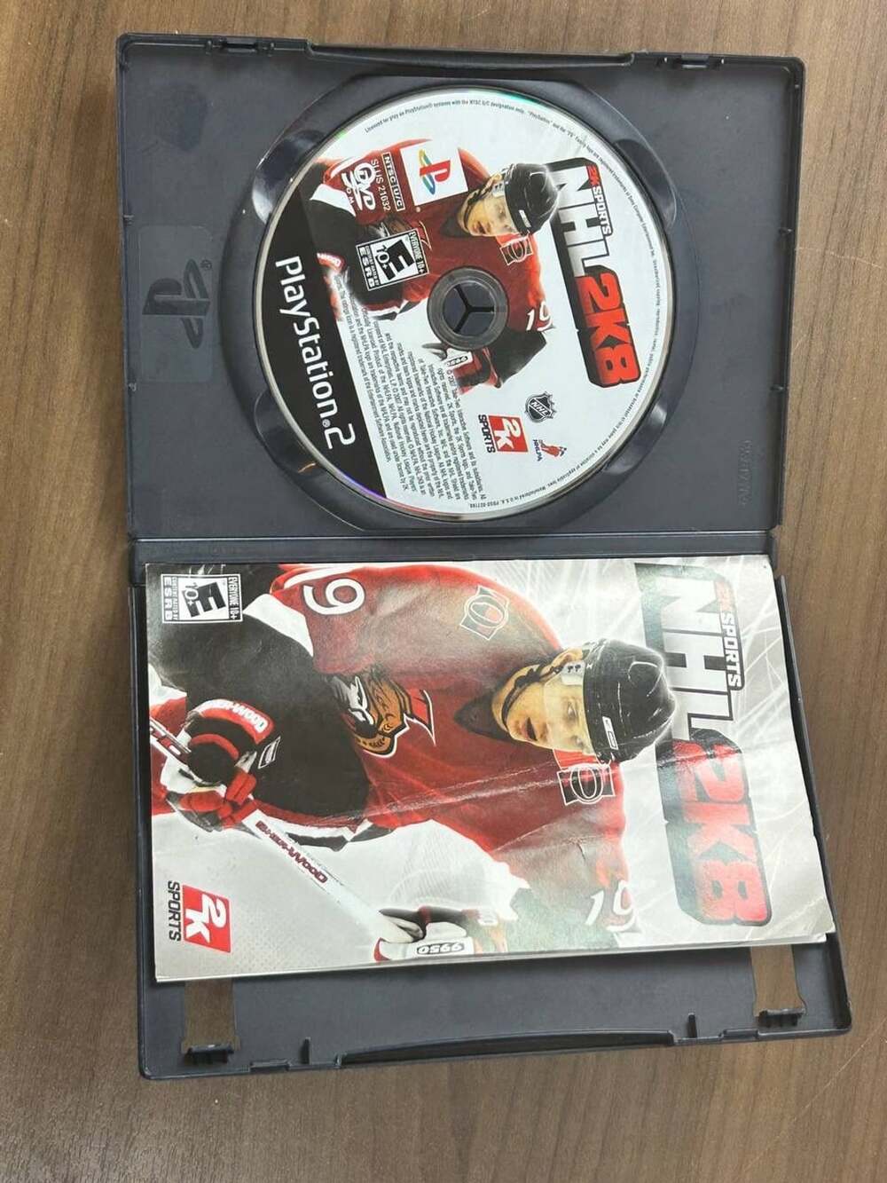 NHL 2K8 Sony PlayStation 2 PS2 2K Sports Disc Case Manual CIB